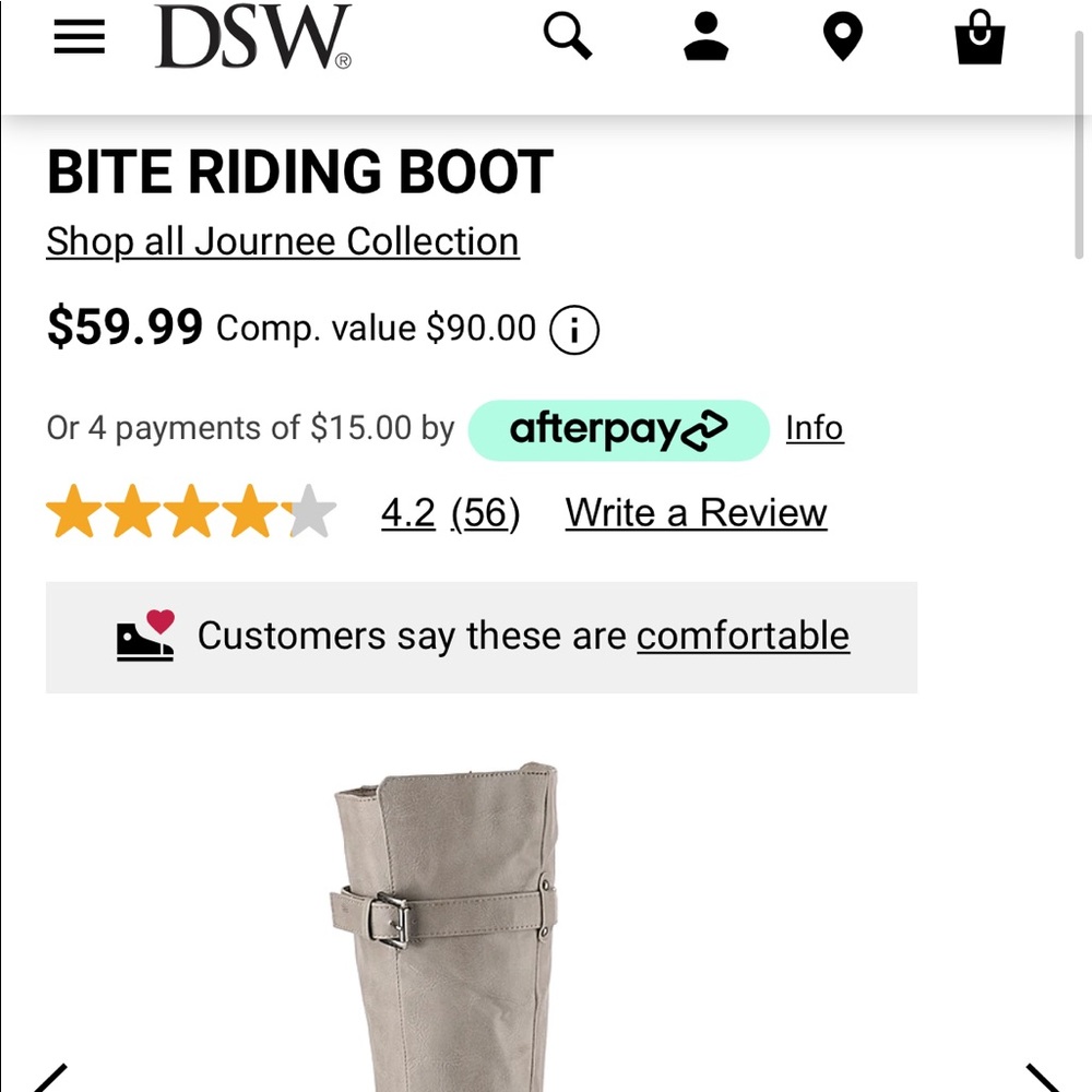 Journee Collection BITE Riding Boot - Picture 4 of 4